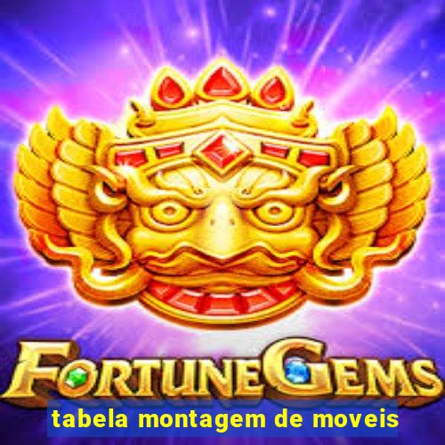 tabela montagem de moveis